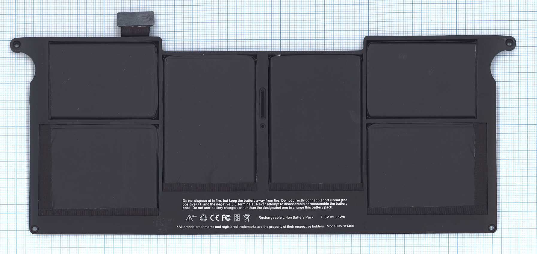 Аккумуляторная батарея A1406 для ноутбука Apple MacBook Air A1370 35Wh OEM