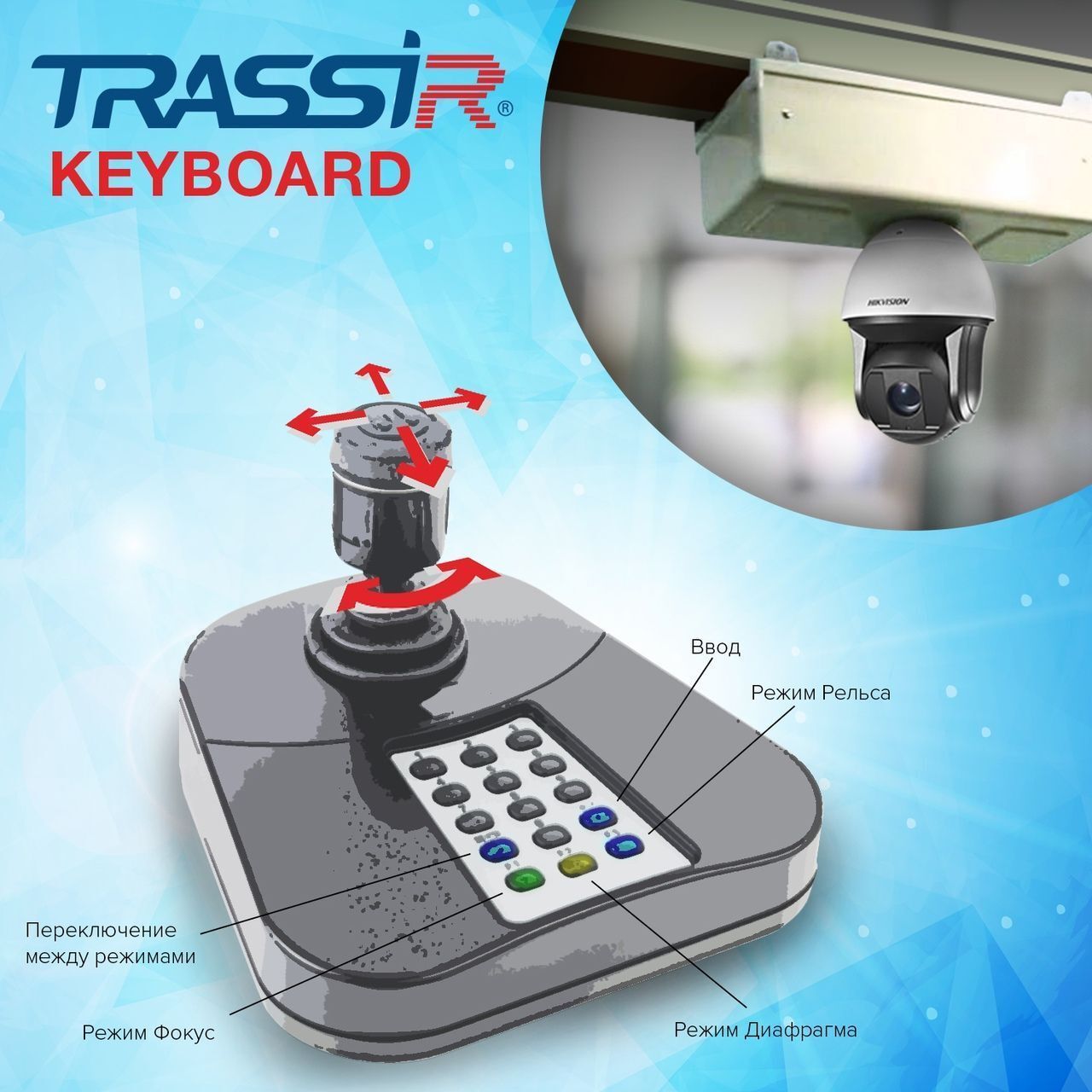 ПО для видеонаблюдения TRASSIR Keyboard (без ключа, ПО без НДС)