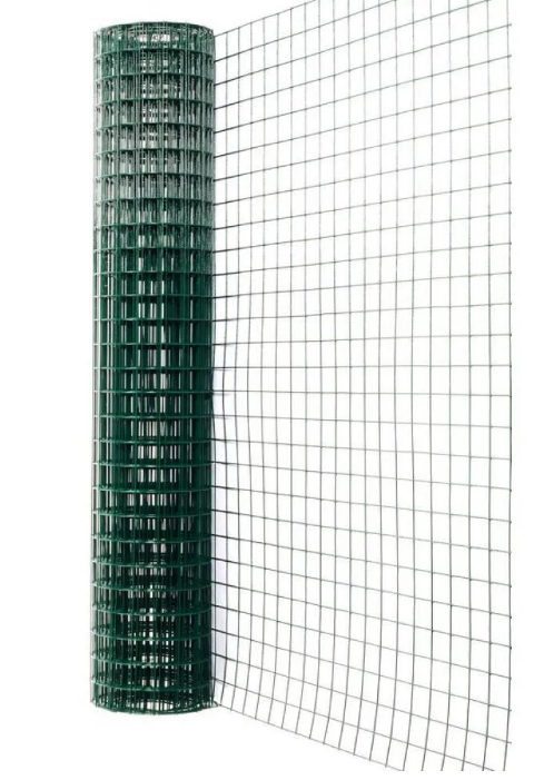 Сетка-рабица в полимерном покрытии зеленая 50*50 D-2,2мм. (1,5*10м)
