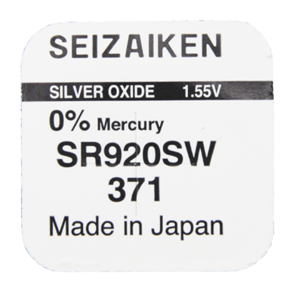 Элемент питания 371 SR920SW G6 "Seizaiken" BL-1 1