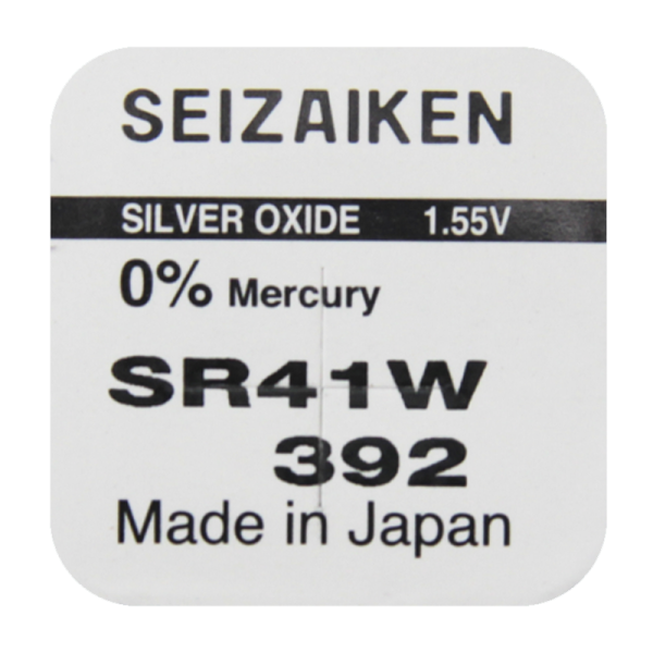 Элемент питания 392 SR41W G3 Silver Oxide "Seizaiken" BL-1 1