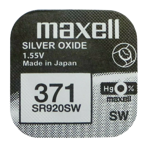 Элемент питания 371 SR920SW G6 "Maxell" BL-1