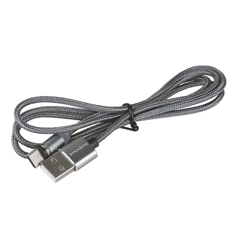 USB кабель шт.USB (A) - шт.Lightning 1,0м, 3,0А магнитный X30A "Maimi", серый 2