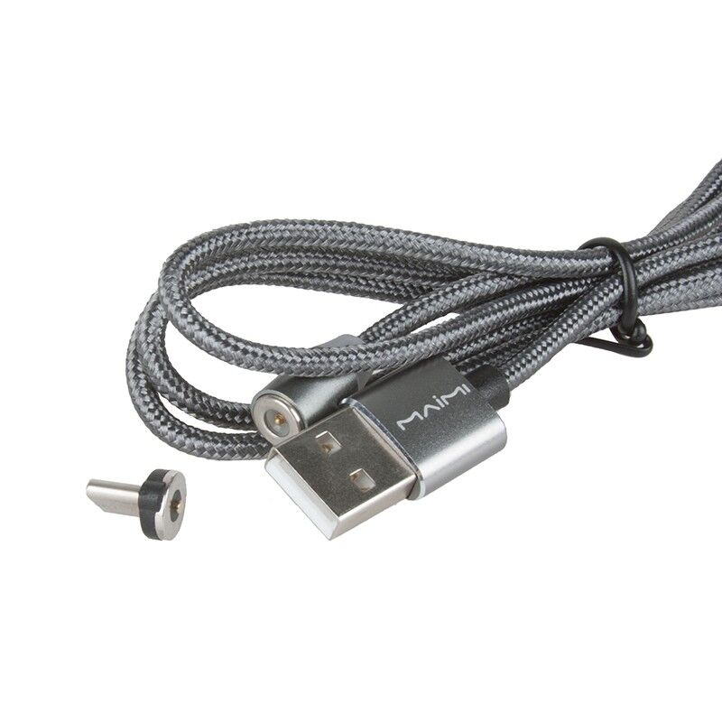 USB кабель шт.USB (A) - шт.Lightning 1,0м, 3,0А магнитный X30A "Maimi", серый 3
