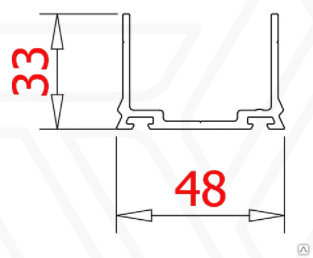 Крепление АФК RV-2P для ламелей серии RV 2