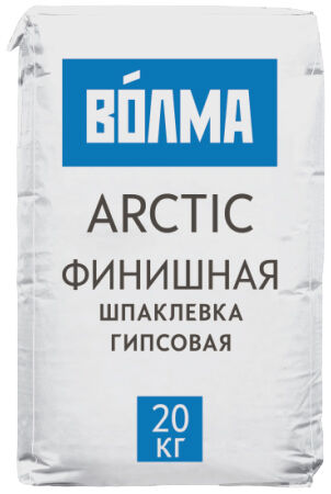 Смесь сухая шпаклевочная на гипсовом вяжущем "ВОЛМА-Arctic", 20 кг