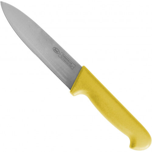 Нож поварской 16 см Roal желтая пластиковая ручка