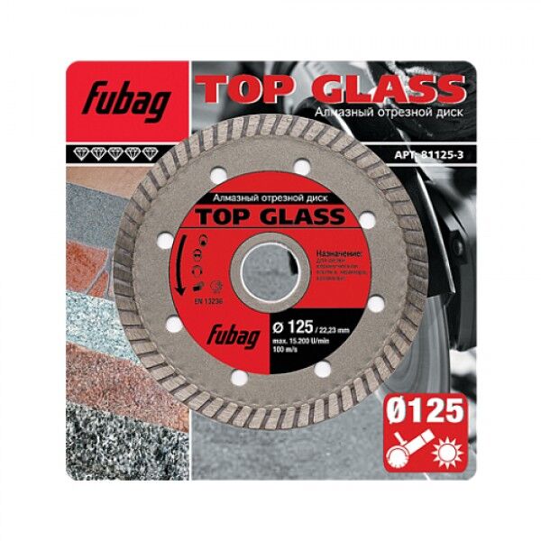 Алмазный диск Fubag Top Glass диам. 115/22.2