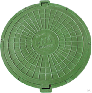 Люк ПП канализационный тип: Л (легкий низкий), 30кН, цвет зеленый 760/630/80/35 