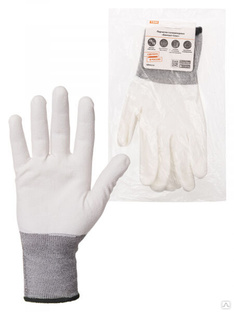 Перчатки полиамидные "Контакт-Сенс", полиуретановое покрытие, 10, 15 кл., 32-34 г, 1 пара, TDM ELECTRIC 