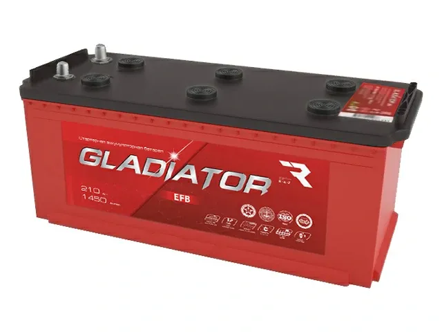 Аккумулятор GLADIATOR EFB 210Ah П.П