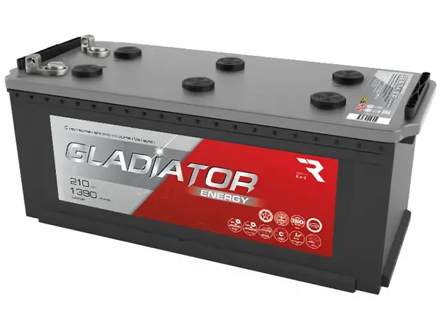 Аккумулятор GLADIATOR Energy 210Ah П.П Болт