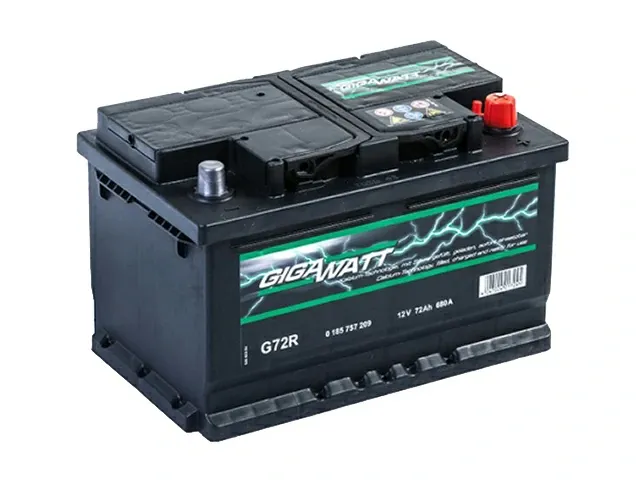 Аккумулятор Gigawatt G72R (572 409 068) 72Ah, цена в Санкт-Петербурге от компании Петербургская Аккумуляторная Компания