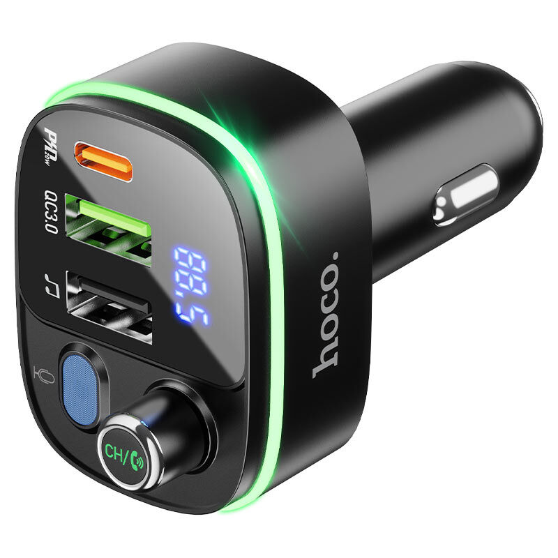 MP3 FM модулятор Hoco E62 (AUX, 2USB/1Type-C, QC3.0,PD20W, Bluetooth v 5.0) 6
