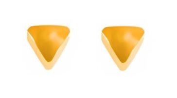 Серьги для прокола ушей Треугольник под золото R