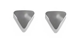 Серьги для прокола ушей Треугольник под серебро R