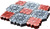 Плитка тротуарная ромашка восточная (в паре) вибролитая (серая и красная) 298х298х45 мм, кв.м #6