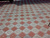 Плитка тротуарная ромашка восточная (в паре) вибролитая (серая и красная) 298х298х45 мм, кв.м #9
