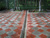 Плитка тротуарная ромашка восточная (в паре) вибролитая (серая и красная) 298х298х45 мм, кв.м #12
