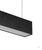 Светильник линейный светодиодный подвесной HB7236 LED SMD 36W 3000К цвет:черный #1