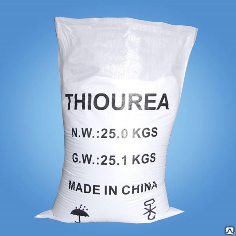 Тиомочевина (Тиокарбомид) твердая 25 кг Китай