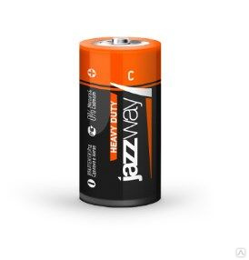 Батарейка JAZZway солевая Heavy Duty R14, цена за 2шт 