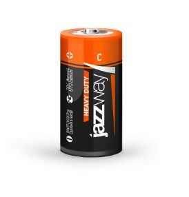 Батарейка JAZZway солевая Heavy Duty R14, цена за 2шт