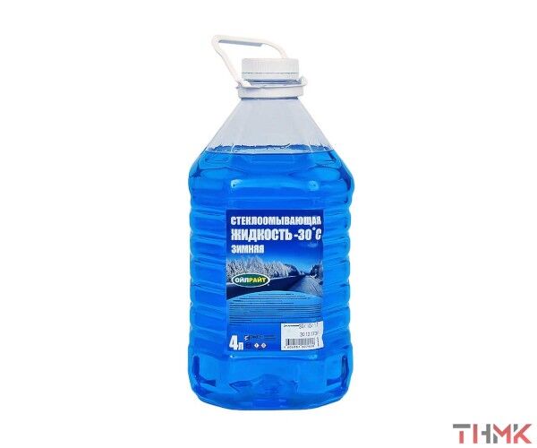 Жидкость стеклоомывающая -30° голубая 4 л бутылка