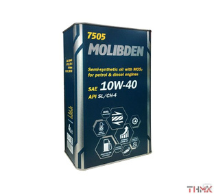 Масло моторное 10w40 Mannol Molibden Benzin SL/CF 4 л ж/банка 