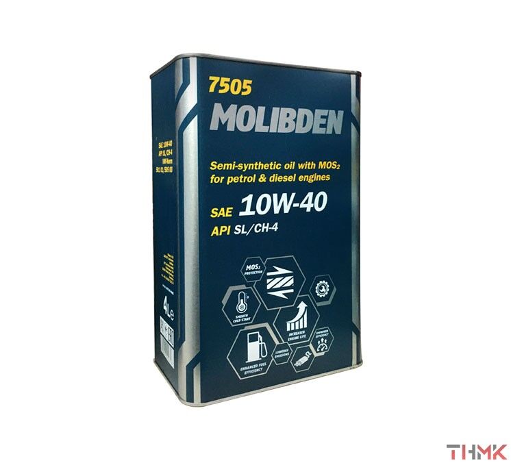 Масло моторное 10w40 Mannol Molibden Benzin SL/CF 4 л ж/банка