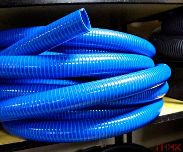 Шланг спиральный НВС Ф 102 мм из ПВХ серия Фуэл синий (бухта 30 м)