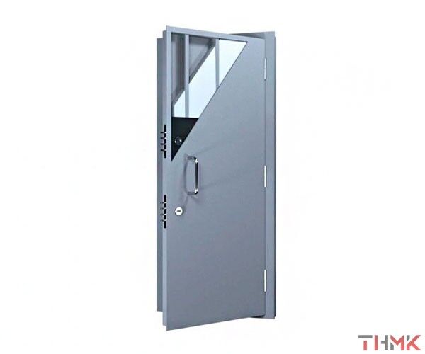 Бронированная взломостойкая однопольная дверь серии ДБВО-III SS, III класса устойчивости к взлому по ГОСТ Р 51113-97