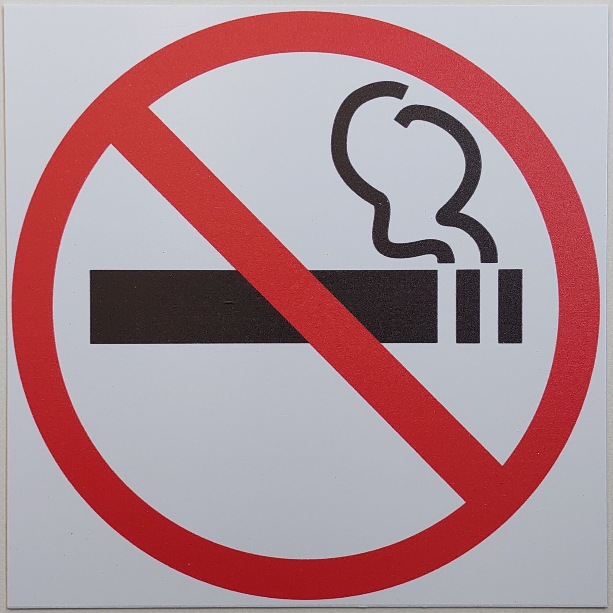 Табличка Курение запрещено, большая