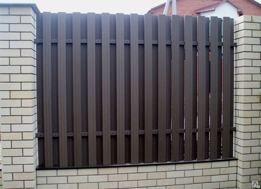 Вертикальный забор из штакетника высокий (2х2м)