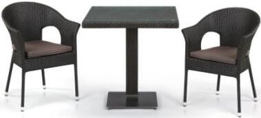Комплект мебели 2+1 артикул T605SWT/Y79A-W53 Brown 2Pcs