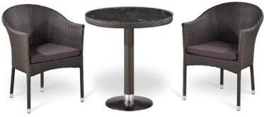 Комплект мебели 2+1 артикул T601/Y350-W53 Brown 2Pcs
