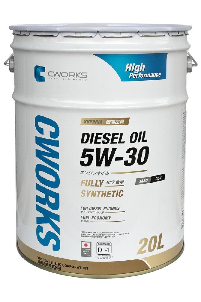 SUPERIA CWORKS DIESEL OIL 5W30 DL-1 20 л (масло моторное синтетическое) Япония