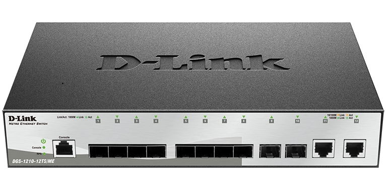 Коммутатор D-Link D-Link WebSmart DGS-1210-12TS/ME DGS-1210-12TS/ME/B1A/Управляемый Layer 2
