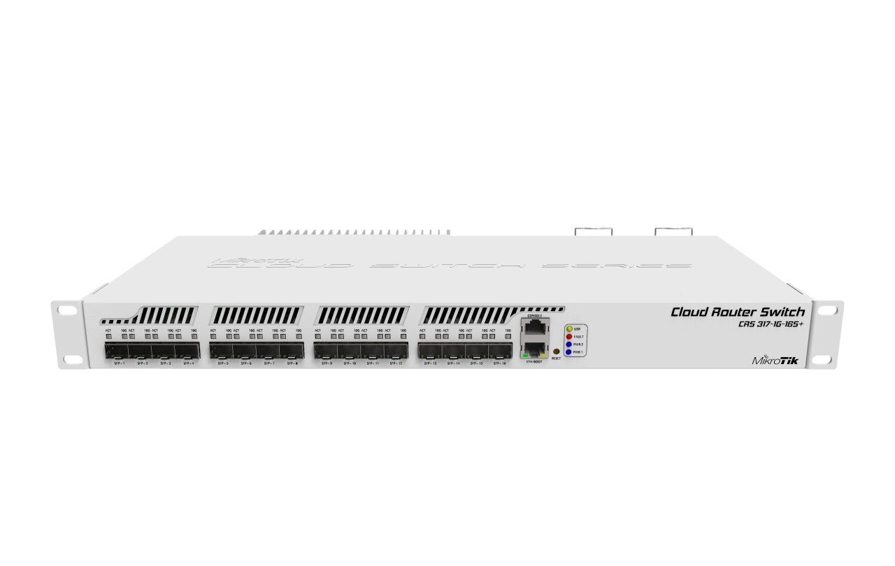 Коммутатор MikroTik MikroTik Cloud Router Switch CRS317-1G-16S+RM /Управляемый Layer 3