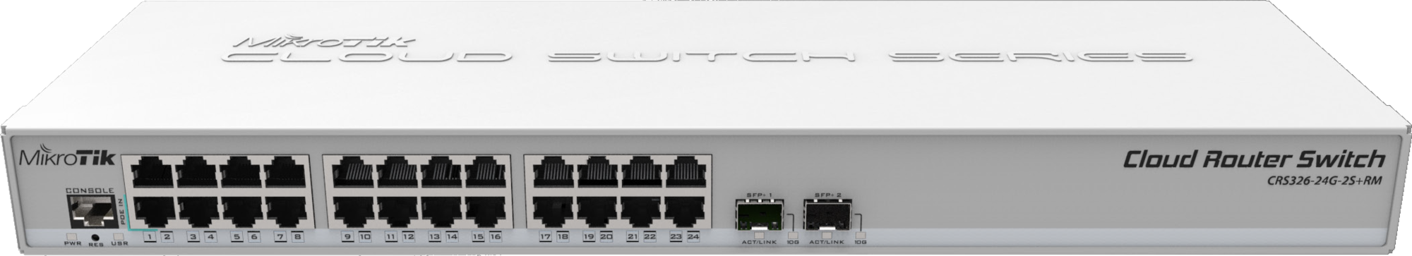 Коммутатор MikroTik MikroTik Cloud Router Switch CRS326-24G-2S+RM /Управляемый Layer 2