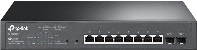 Коммутатор TP-Link TP-Link JetStream TL-SG2210MP/PoE 150Вт./Управляемый Layer 2