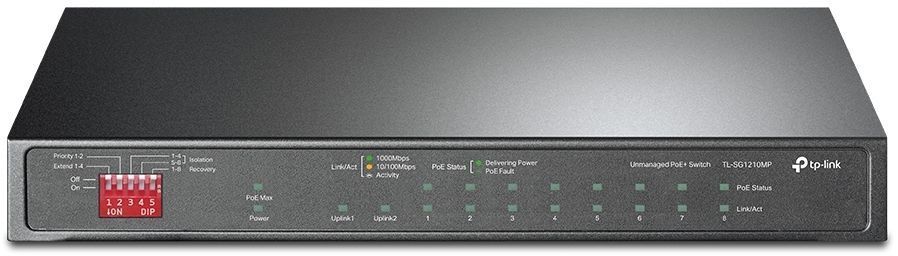 Коммутатор TP-Link TP-Link SG1200 TL-SG1210MP/PoE 123Вт./Неуправляемый Layer 2