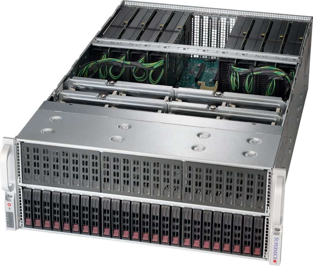 Серверная платформа Supermicro Supermicro 4029GP-TRT SYS-4029GP-TRT/4U/2x3647/ 24xDDR4-2933 MHz RDIMM/LRDIMM/ x2.5"