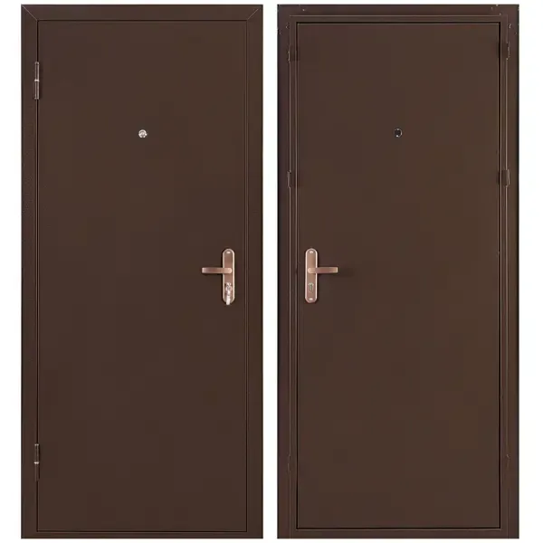 Дверь входная металлическая Профи Pro 206x96 см левая антик медь