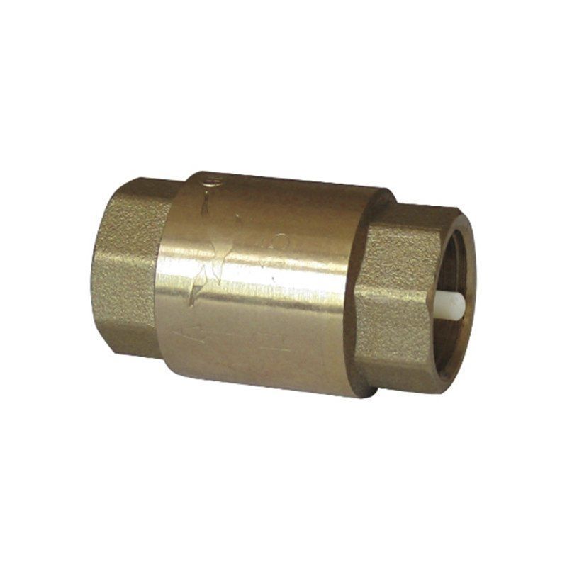 Клапан латунный обратный пружинный DN 15 PN 10 муфтовый пластиковый шток, SGL 151114000