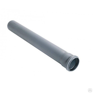 Труба ПП (полипропилен) для канализации DN 110, длина 750, стенка 2,7мм, с уплотнительным кольцом, Ростурпласт РосТурПла 