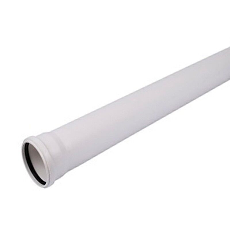 Труба ПП (полипропилен) для канализации DN 32, длина 1500, стенка 1,8мм, с уплотнительным кольцом, белая no name 2625000