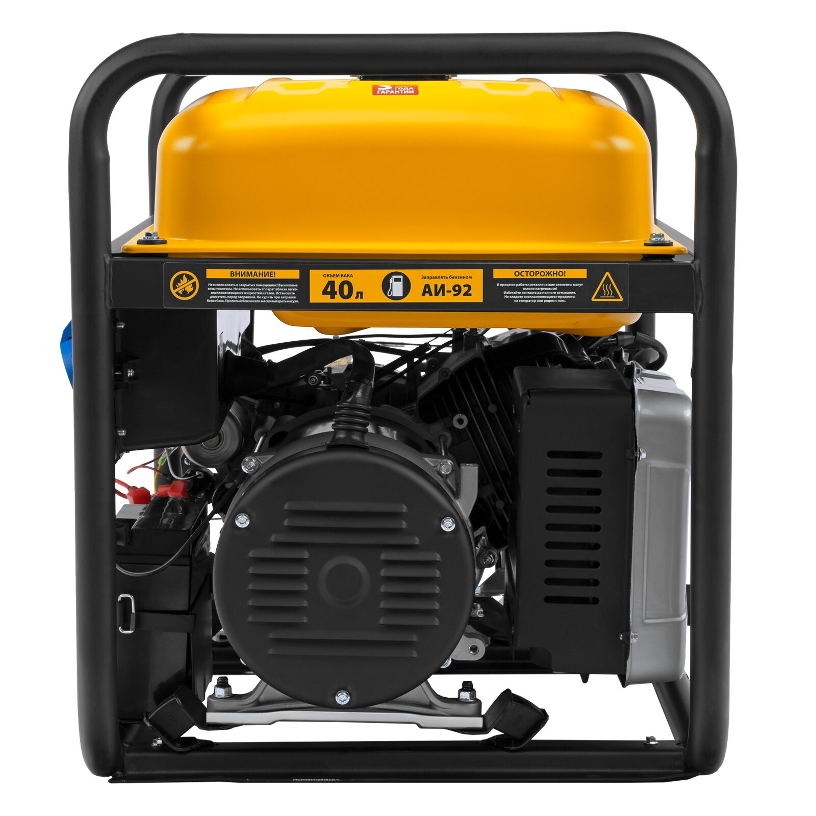 Генератор бензиновый PS-95EA-PRO, 9,5 кВт, 230 В, 40 л, разъём ATS, эл.старт Denzel 7