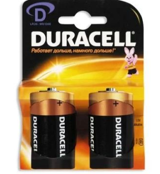 Батарейка Duracell NH D/LR20 Basic большие, 2шт
