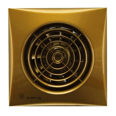 Вытяжка для ванной диаметр 100 мм Soler & palau SILENT-100 CZ Gold